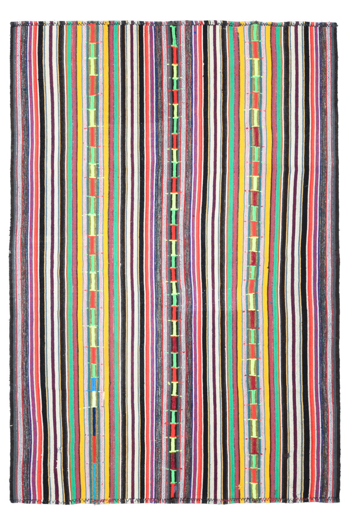 Turkish Vintage Area Kilim Rug