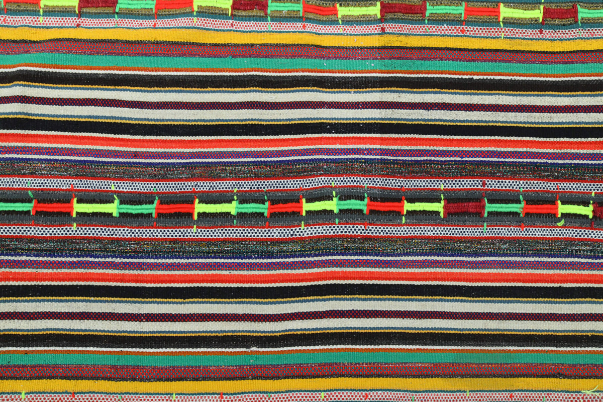 Turkish Vintage Area Kilim Rug