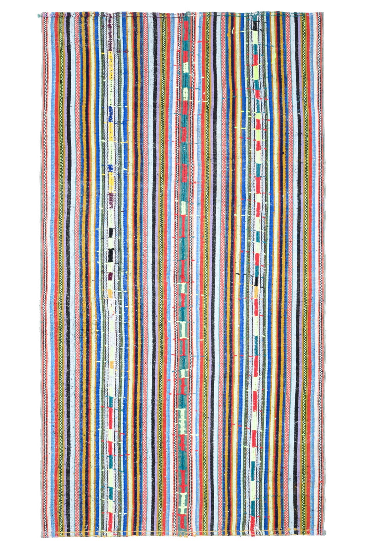 Turkish Vintage Striped Kilim Rug