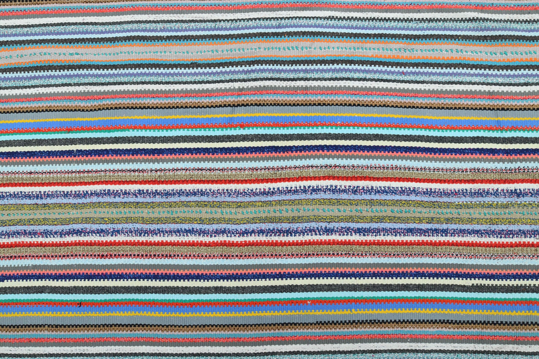 One-of-a-kind 1960s Anatolian vintage kilim rug in wool, 5'5" x 9'8"
