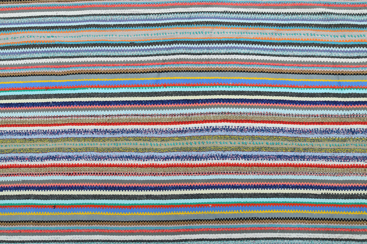 Turkish Vintage Area Kilim Rug