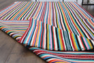 Turkish Vintage Area Striped Rug