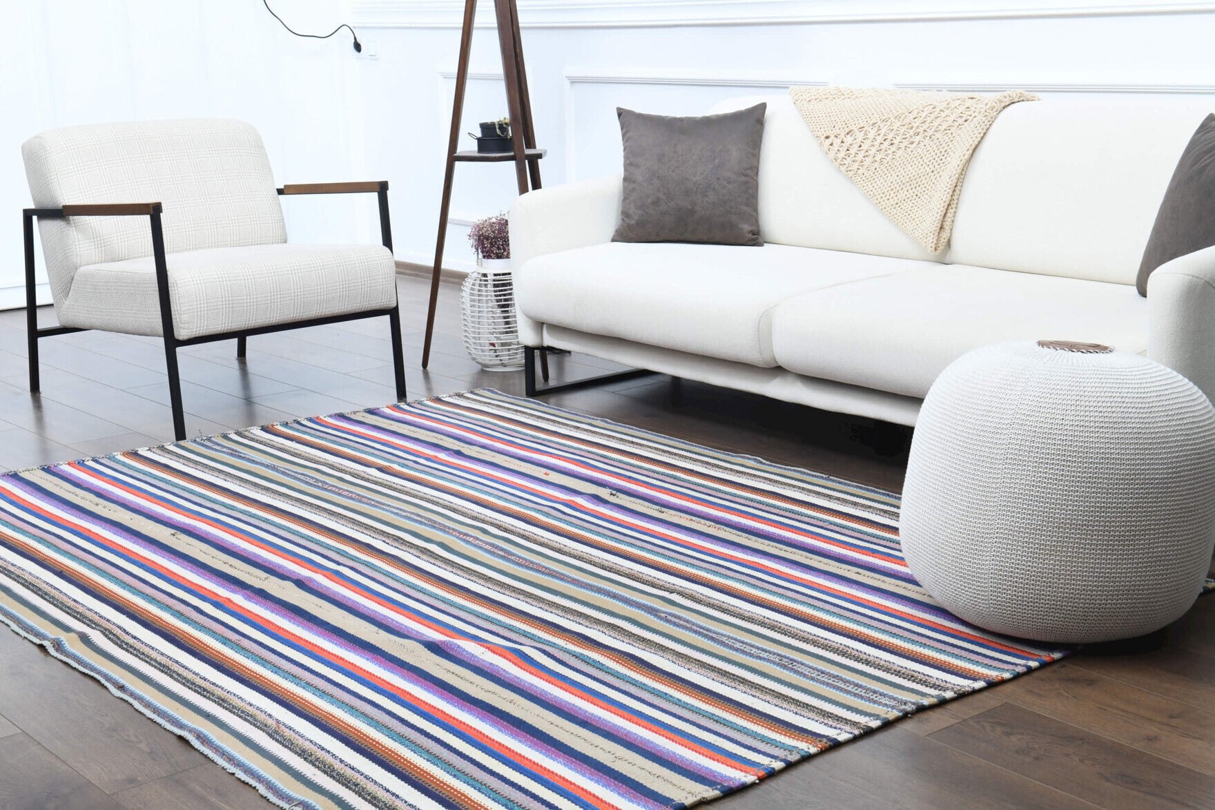171x238 cm vintage Anatolian kilim rug – Dilaranaz, flatweave, wool