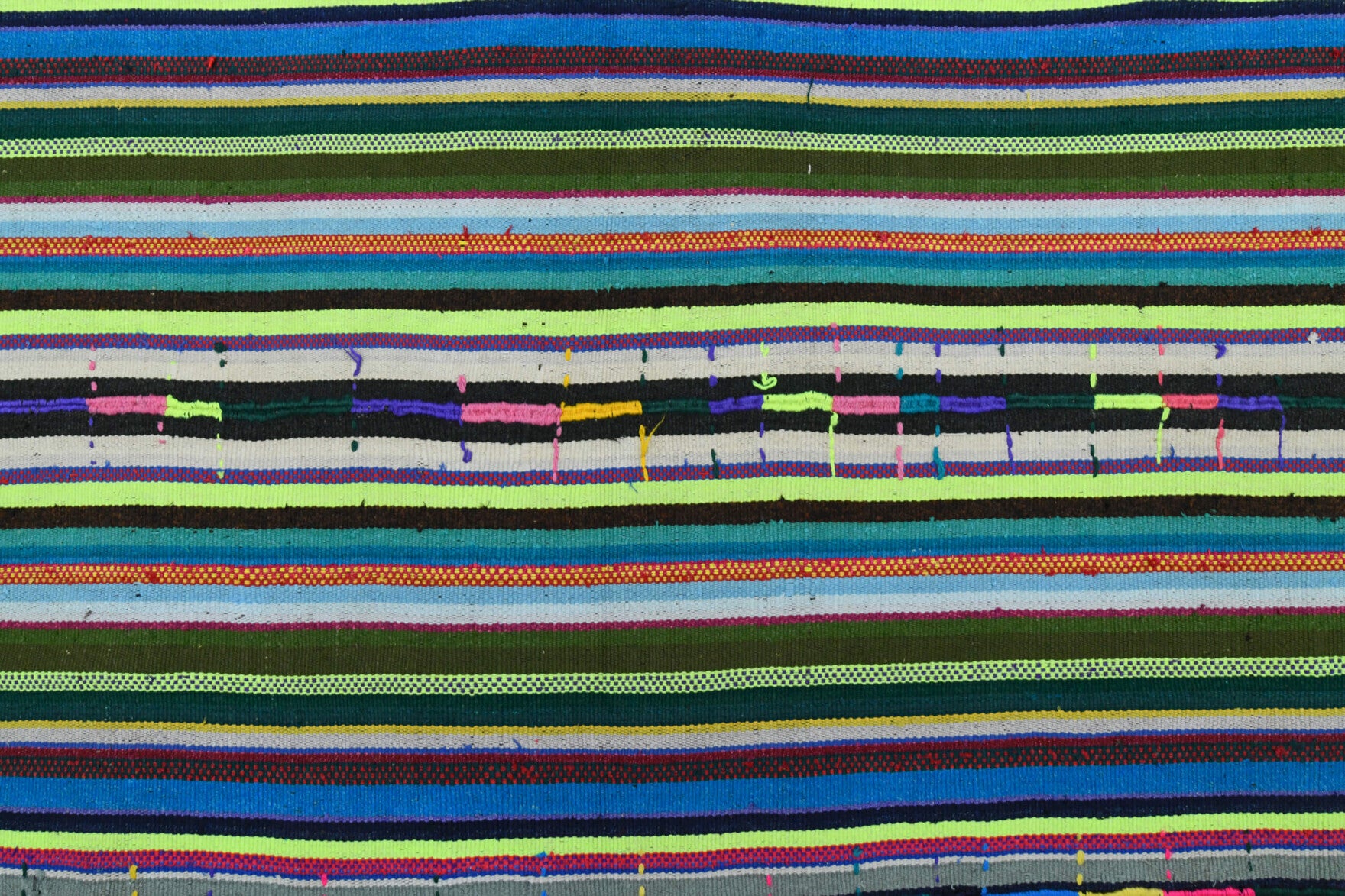 One-of-a-kind 1960s Anatolian vintage kilim rug in wool, 6'5" x 8'11"