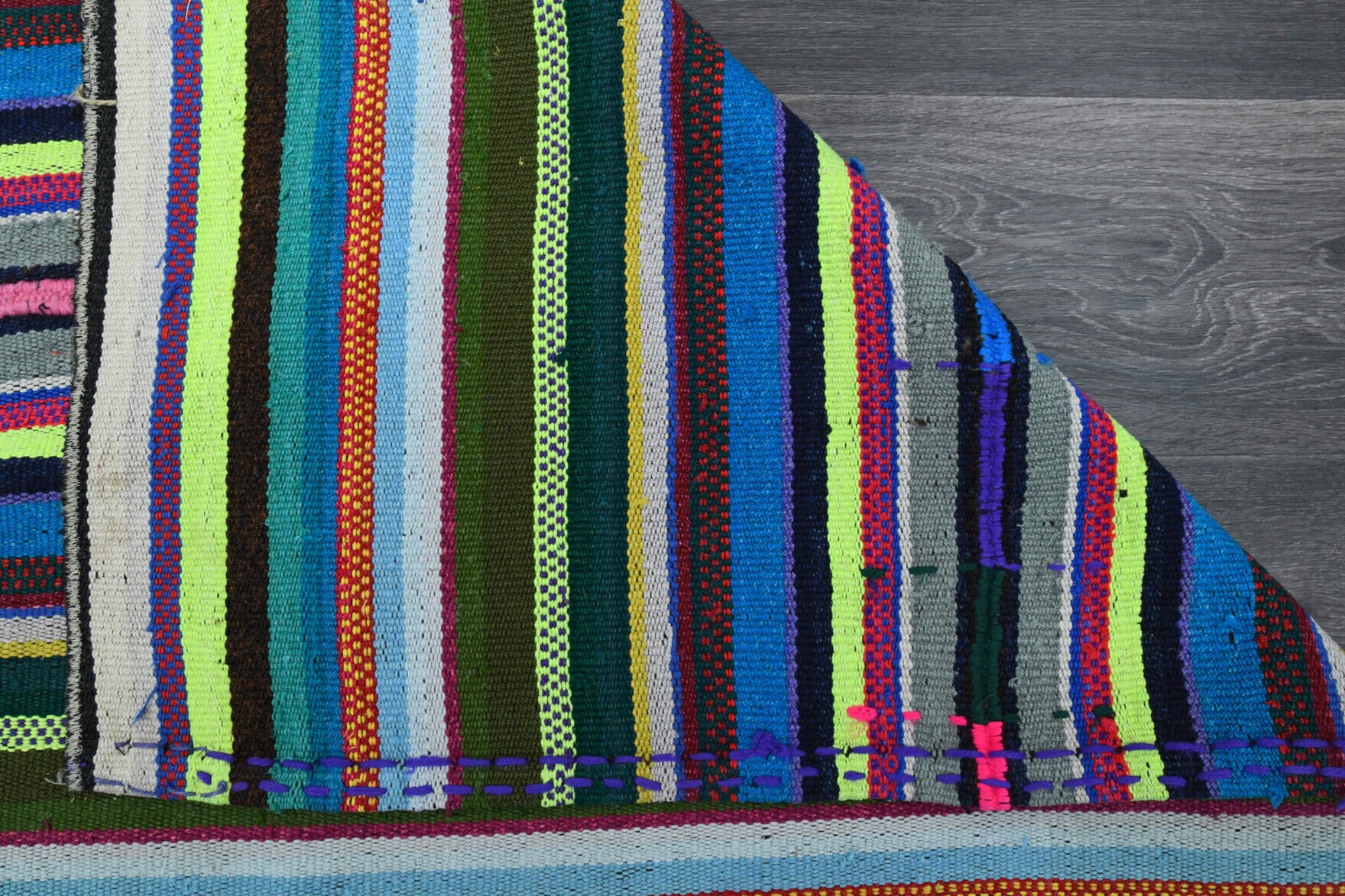 196x271 cm vintage Anatolian kilim rug – Hipposthene, flatweave, wool
