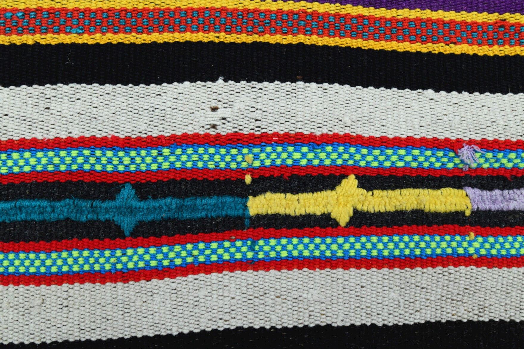 Isonassa kilim: 1960s handwoven flatweave Anatolian kilim with striped motifs