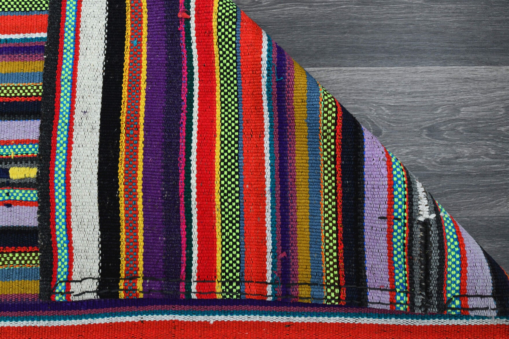 193x270 cm vintage Anatolian kilim rug – Isonassa, flatweave, wool
