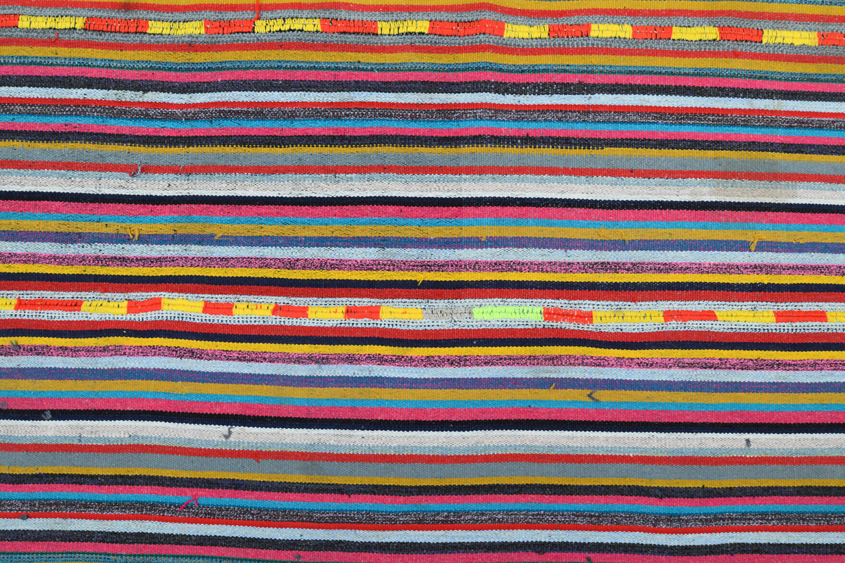 Turkish Vintage Area Kilim Rug