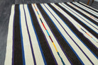 One-of-a-kind 1960s Anatolian vintage kilim rug in wool, 5'10" x 7'3"