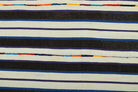 Ferahumut kilim: 1960s handwoven flatweave Anatolian kilim with striped motifs