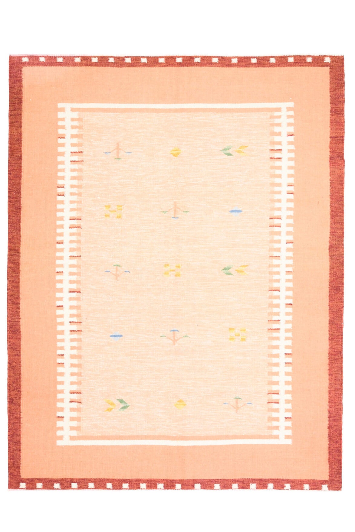 Bordered Vintage Area Milas Rug