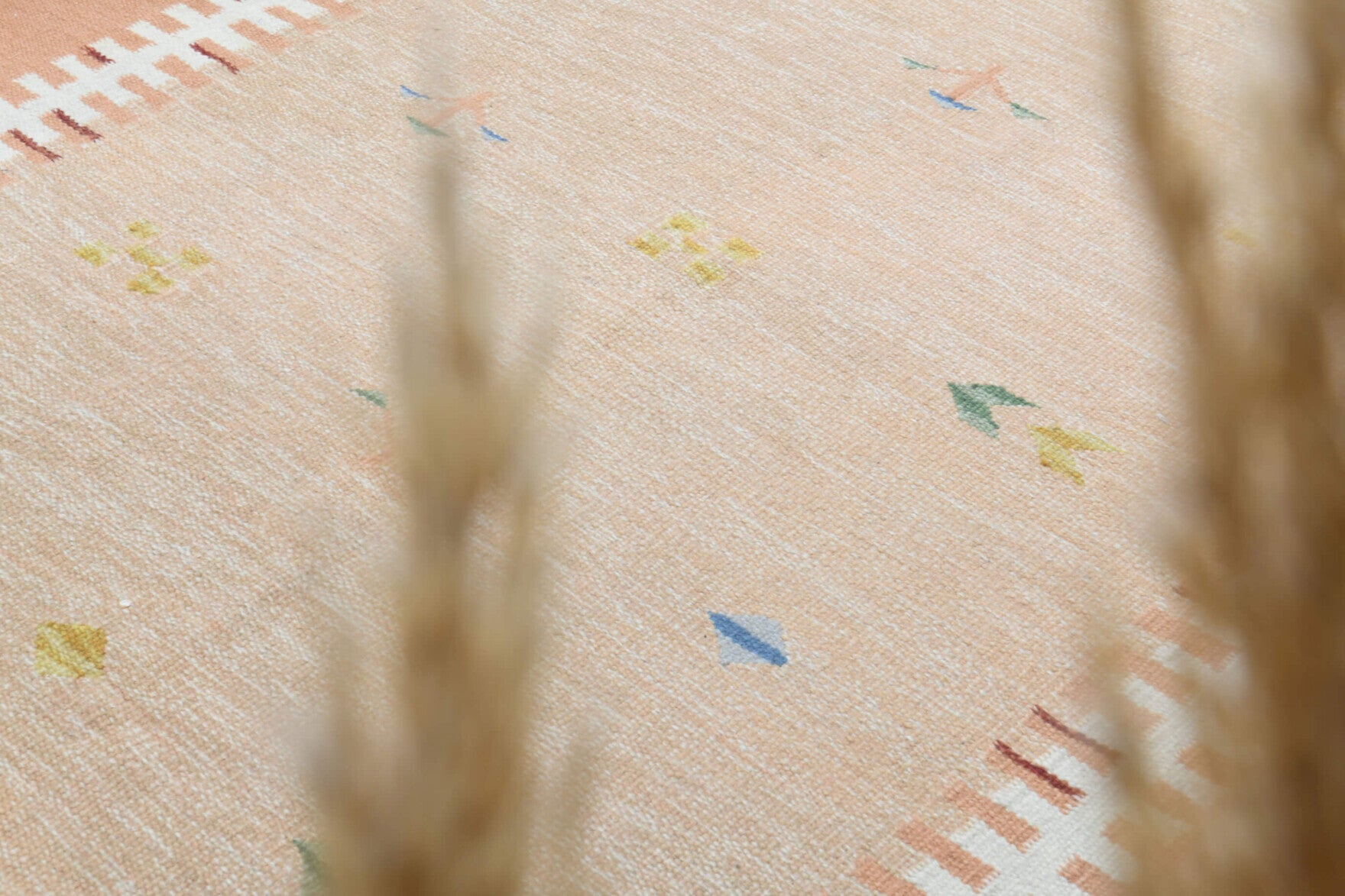 Bordered Vintage Area Milas Rug
