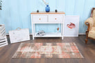 Red Vintage Oushak Runner Rug