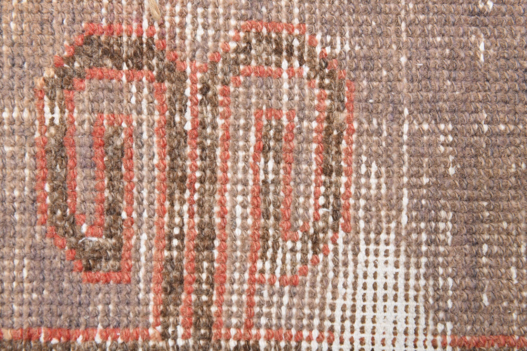 Red Vintage Oushak Runner Rug