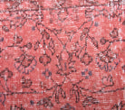 Pink Floral Anatolian Rug -  Vintage from 1970&prime;s