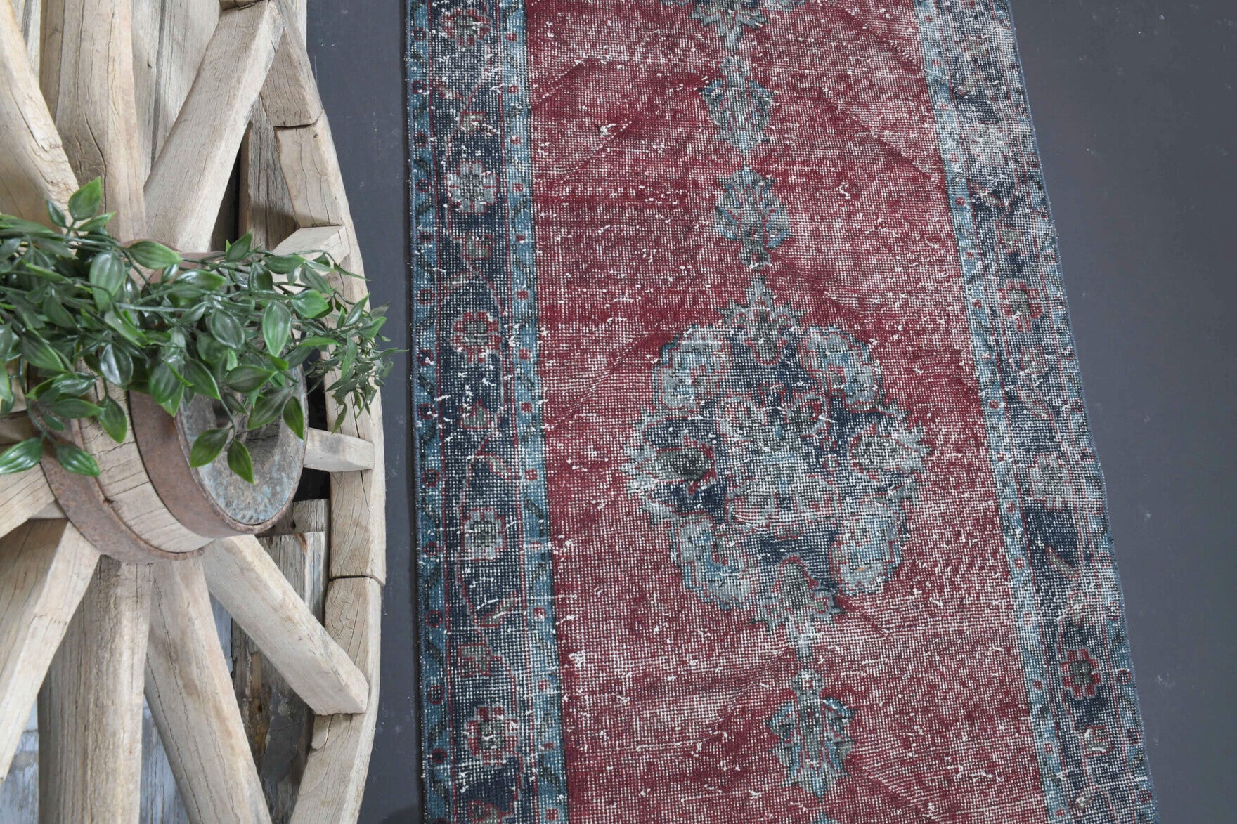 Turkish Oushak Runner Rug