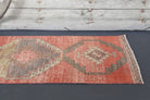 85x386 cm vintage Anatolian runner rug – Melisisik, low pile, wool
