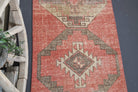 Authentic Anatolian vintage runner rug (1970s) with tribal design – one-of-a-kind at Fame Rugs