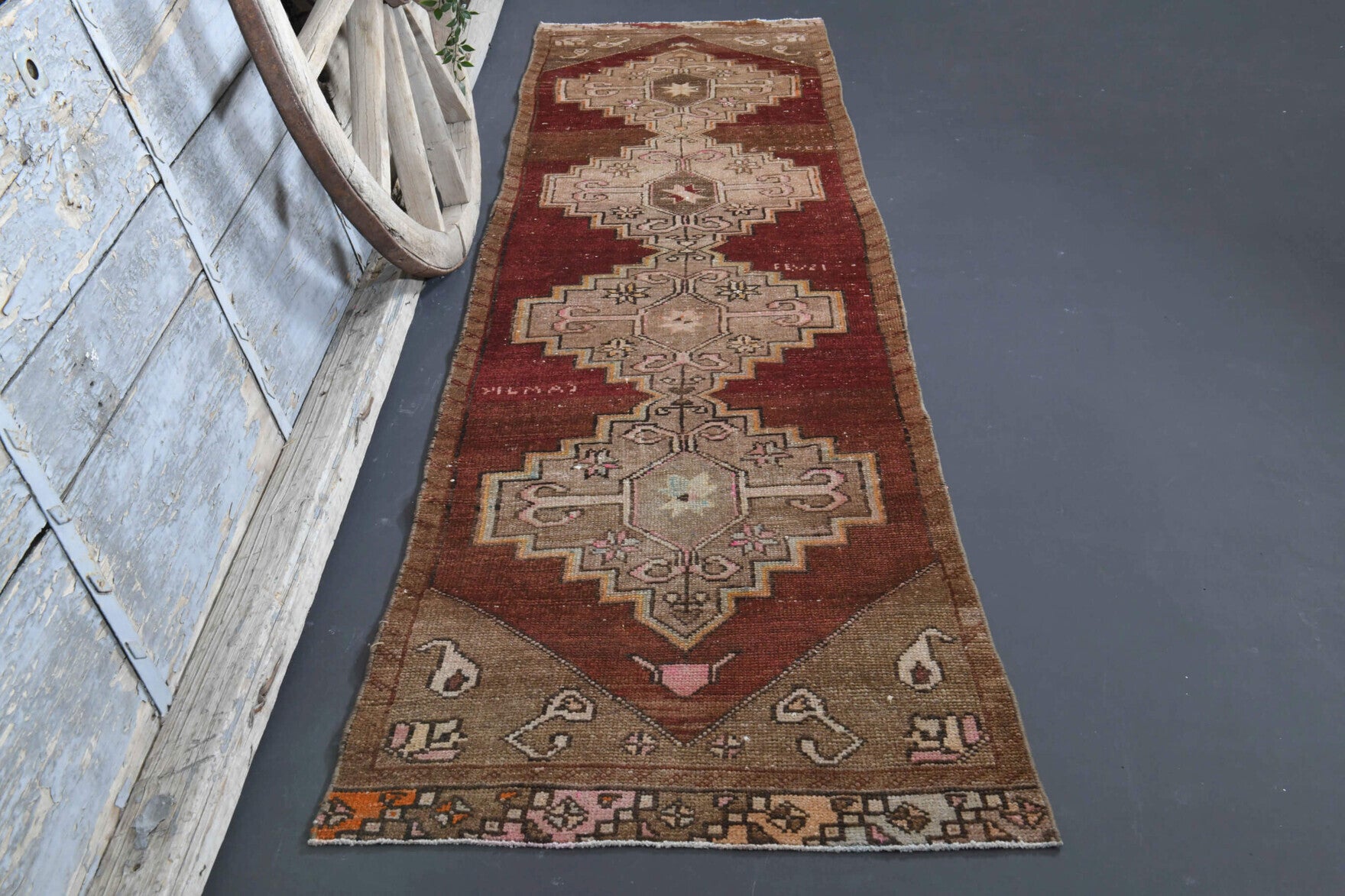 1960s Turkish Anatolian Vintage Runner Rug