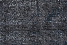 Solid Black Vintage Anatolian Runner Rug