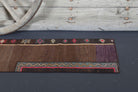 54x242 cm vintage kilim Anatolian runner rug – Lysiphile, flatweave, wool