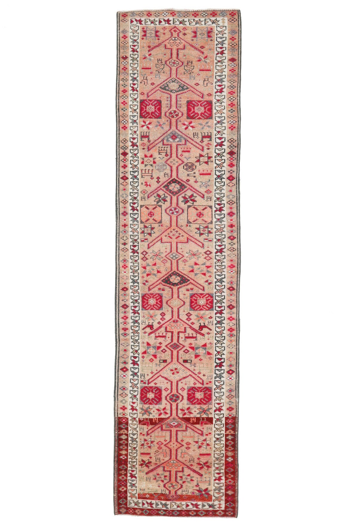 Heirloom Unique Vintage Handwoven Oushak Runner