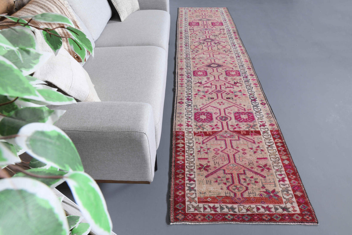 Heirloom Unique Vintage Handwoven Oushak Runner