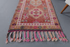Hand-Knotted Turkish Vintage Runner Rug