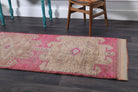 3x10 Vintage Pink Runner Rug