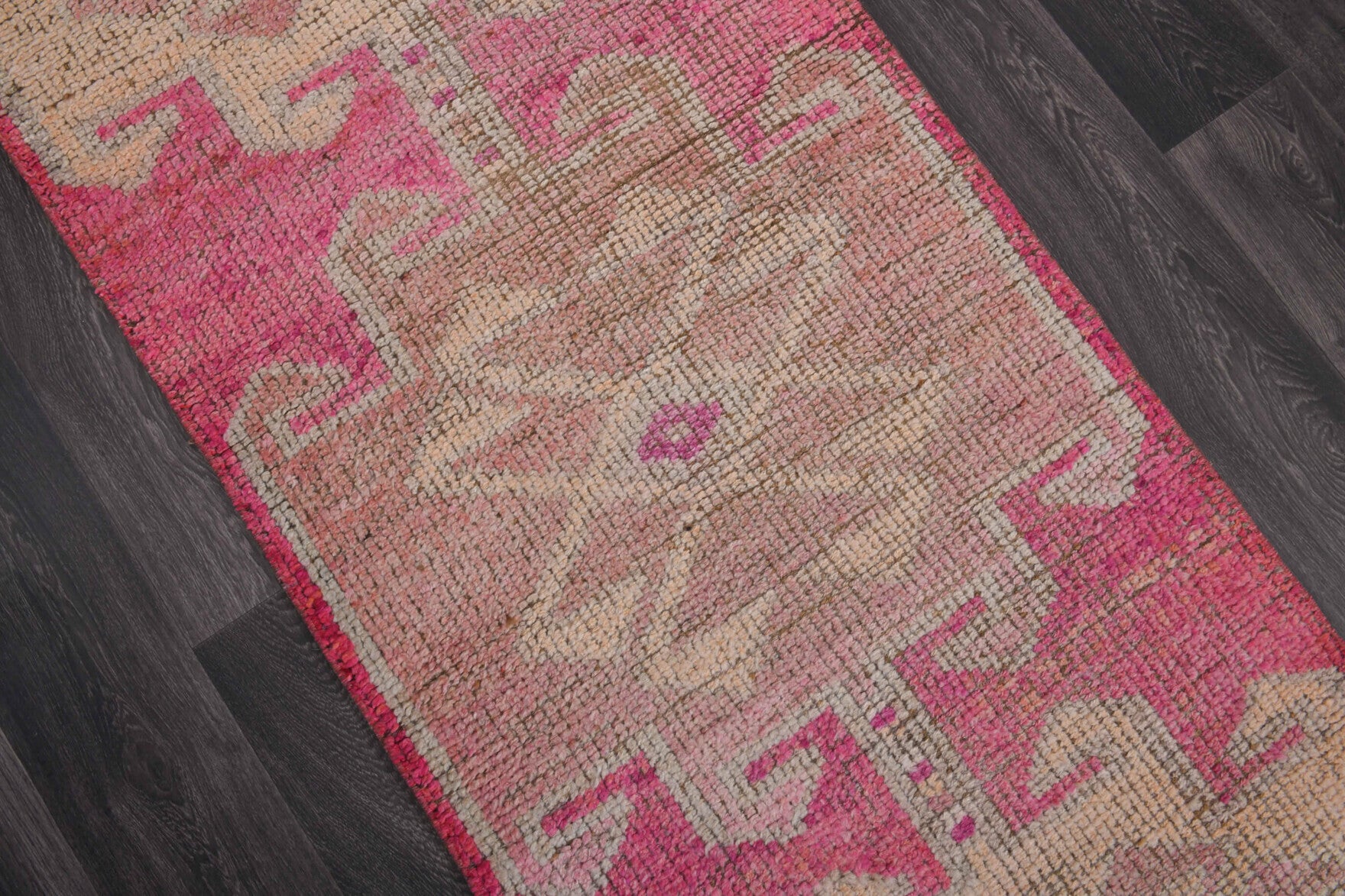 3x10 Vintage Pink Runner Rug