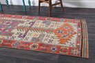 Turkish Vintage Oushak Runner Rug