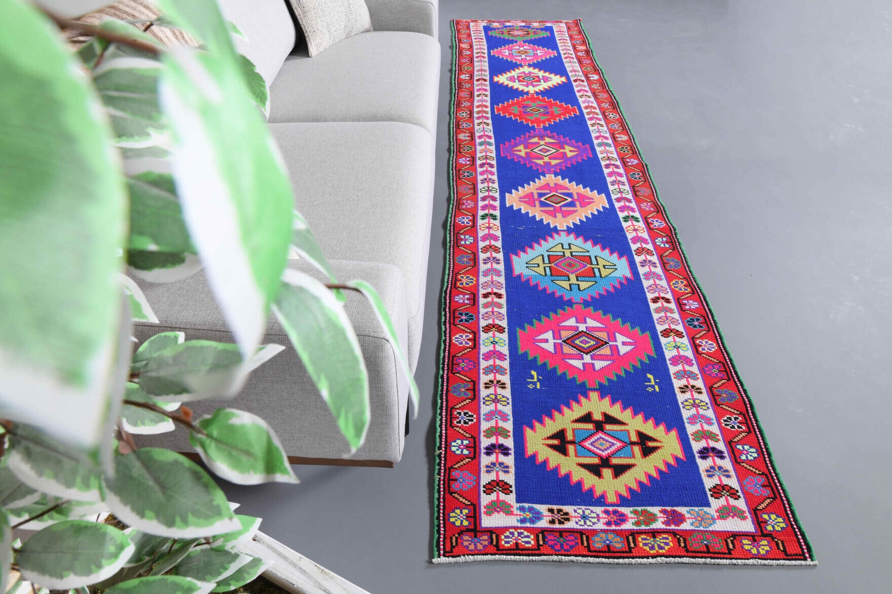Turkish Vintage Anatolian Runner Rug
