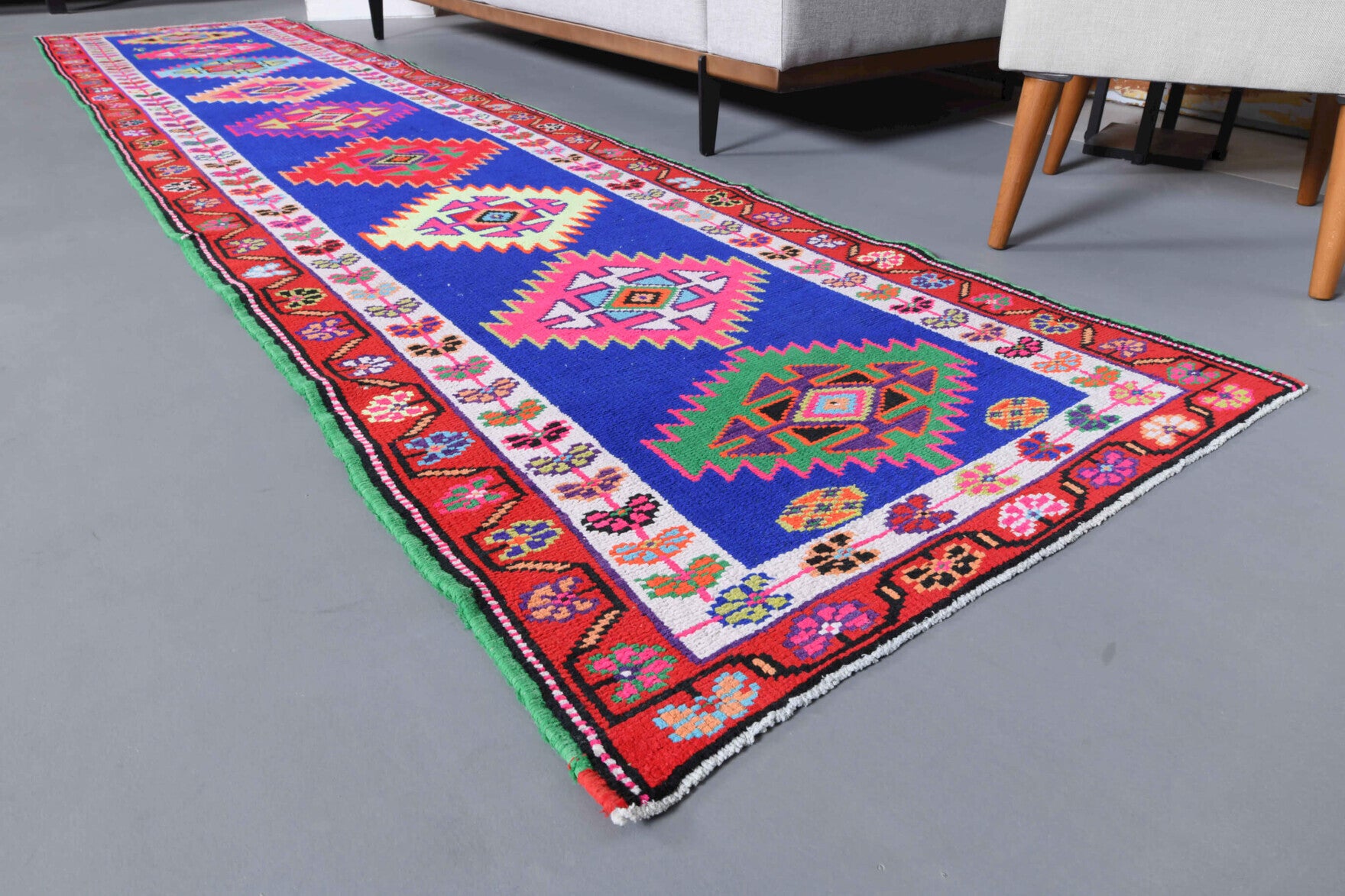 Turkish Vintage Anatolian Runner Rug