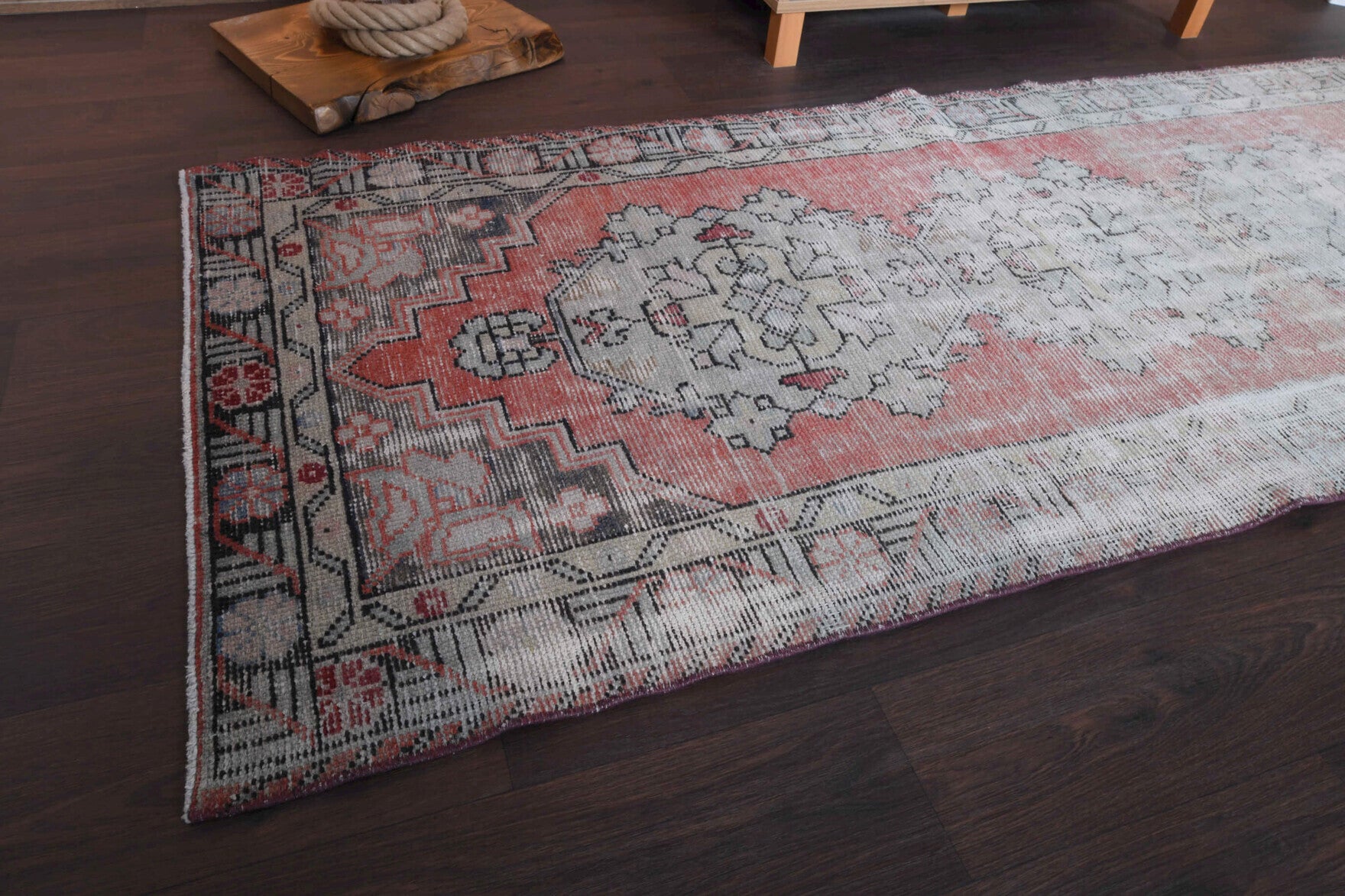 Distressed Antique Runner Rug