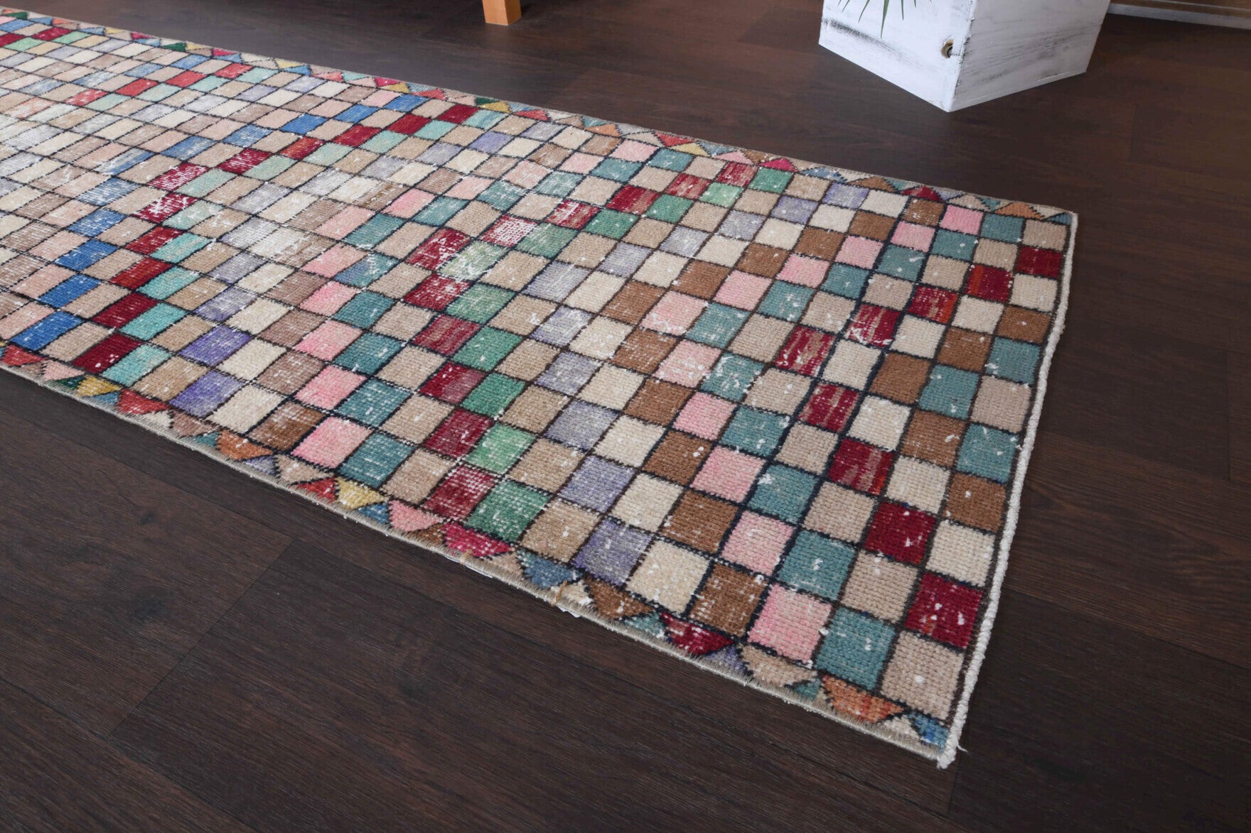 Multi-Colored Anatolian Runner Rug