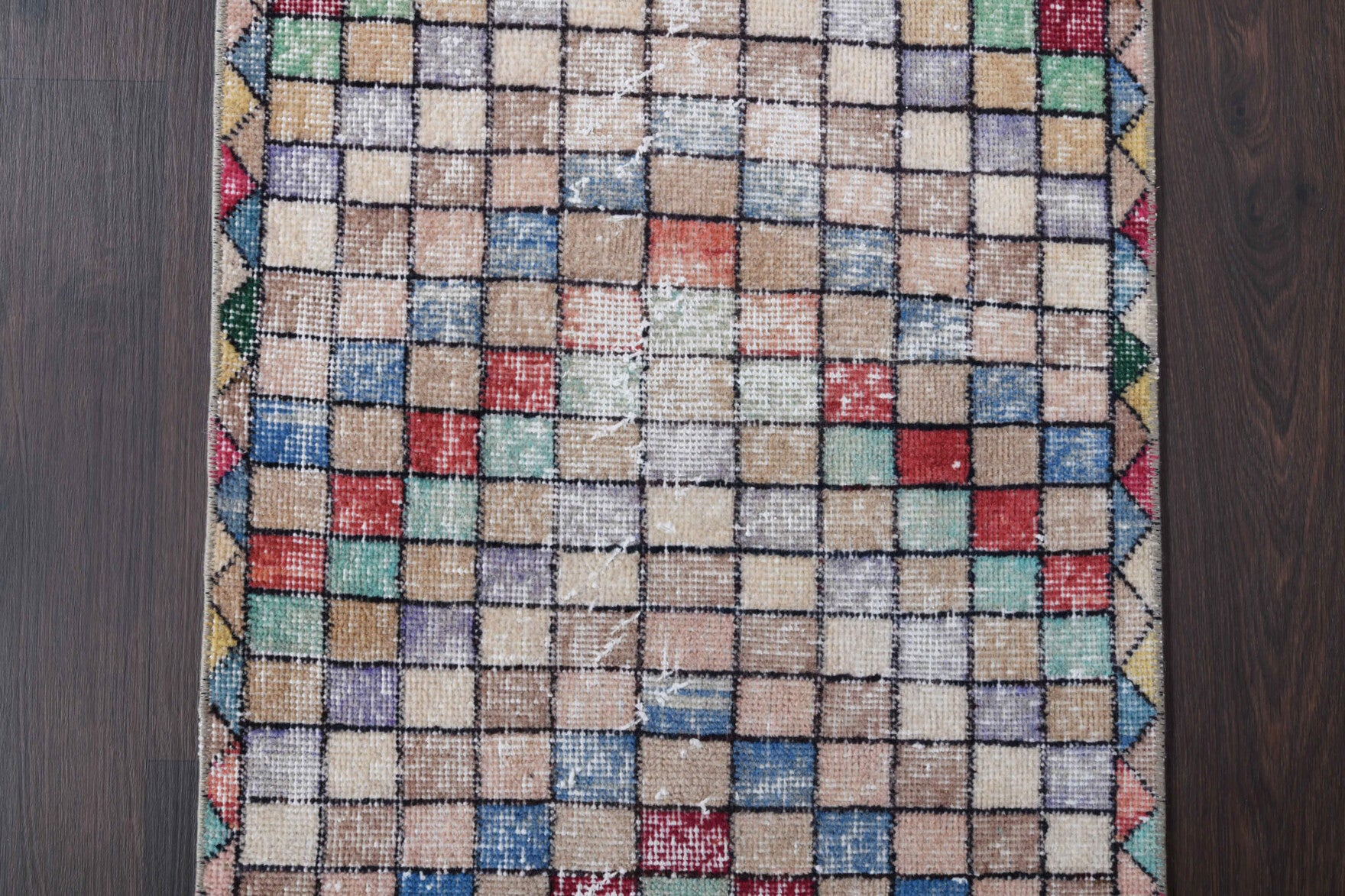 Multi-Colored Anatolian Runner Rug