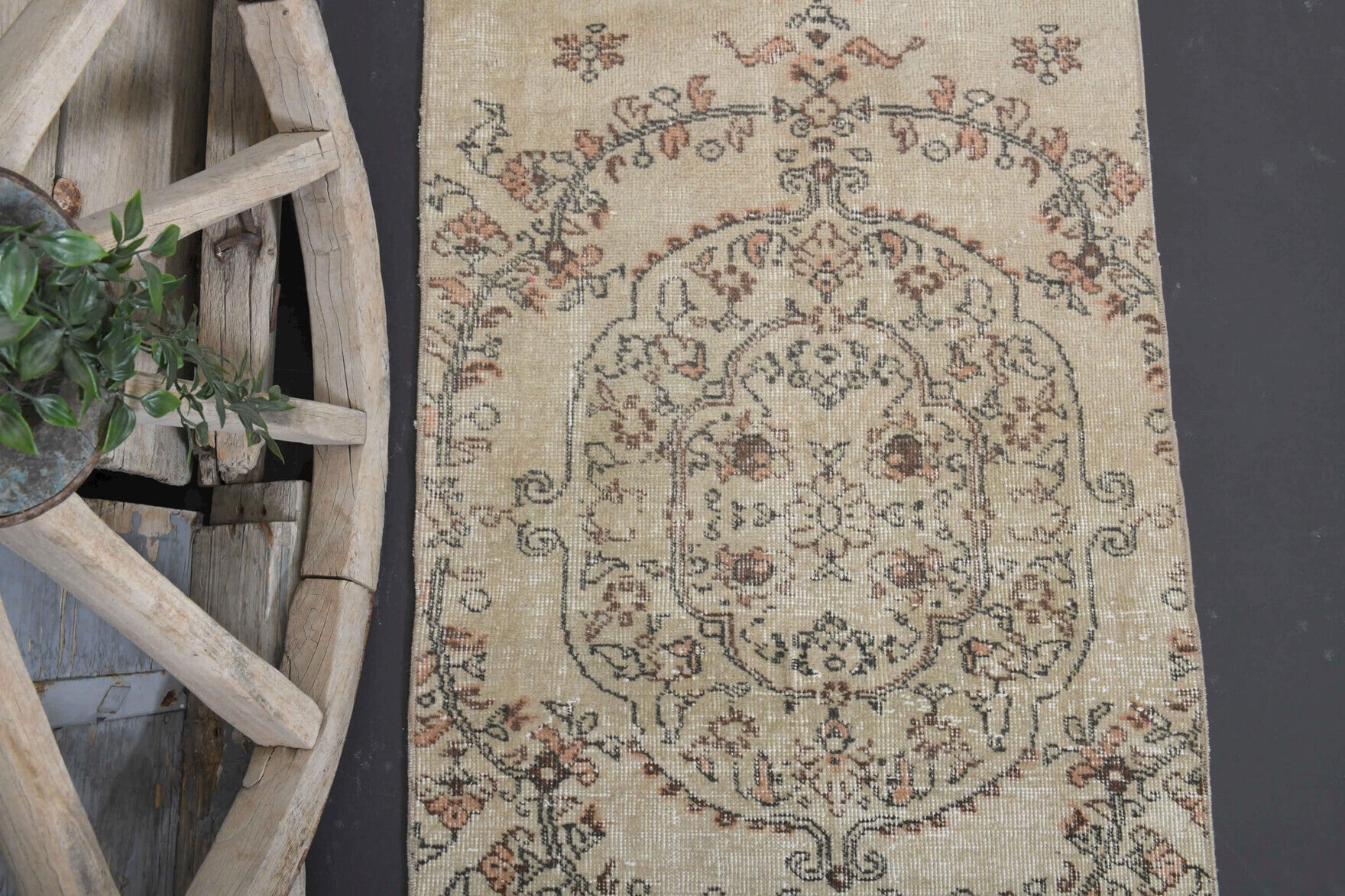 Vintage Oushak Runner Rug