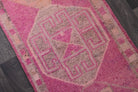 Hand-Knotted Vintage Runner Rug
