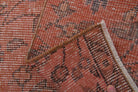 Red Floral Vintage Anatolian Runner Rug