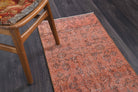 Red Floral Vintage Anatolian Runner Rug