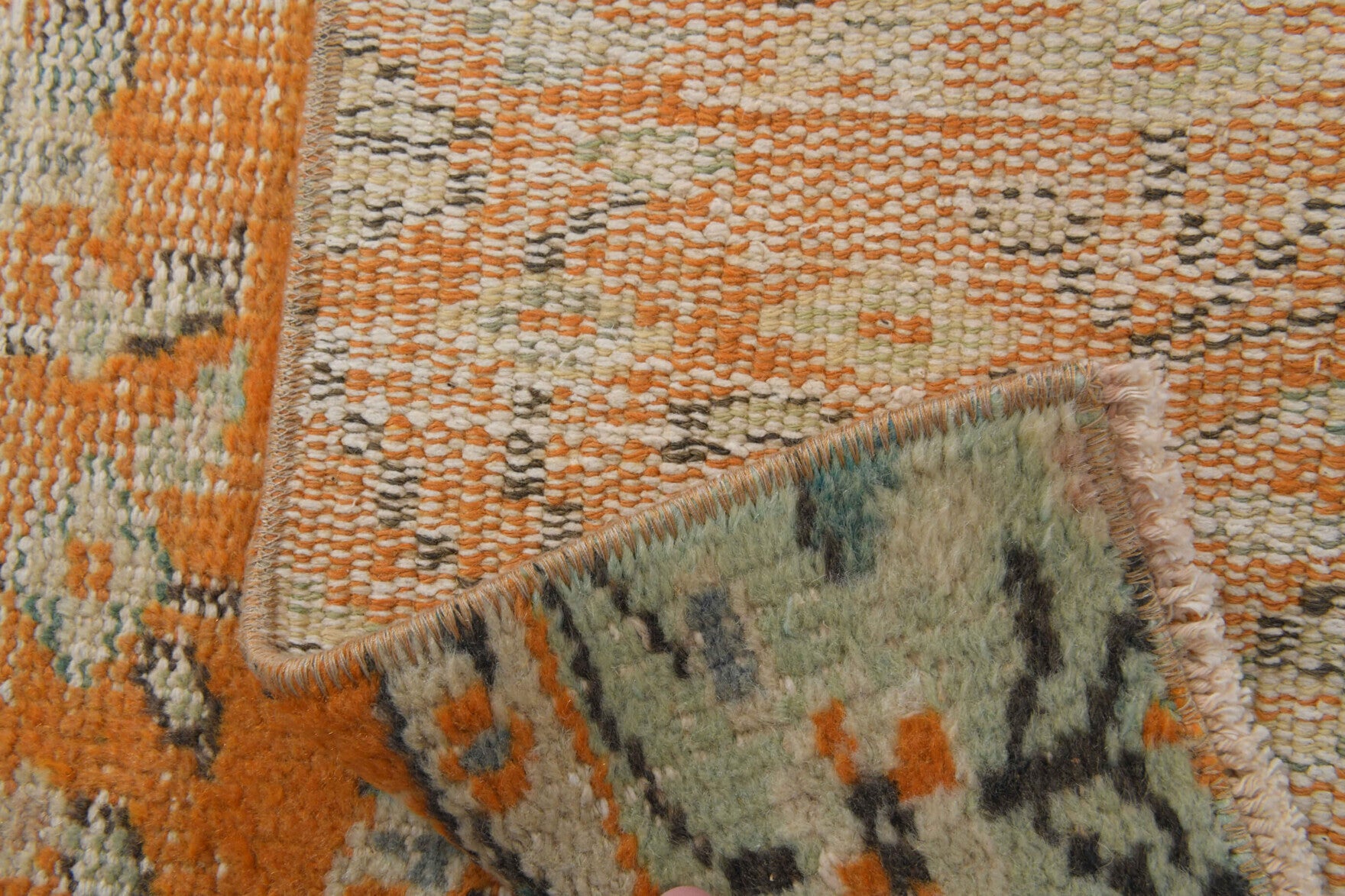 Vintage Oushak Runner Rug - 34330