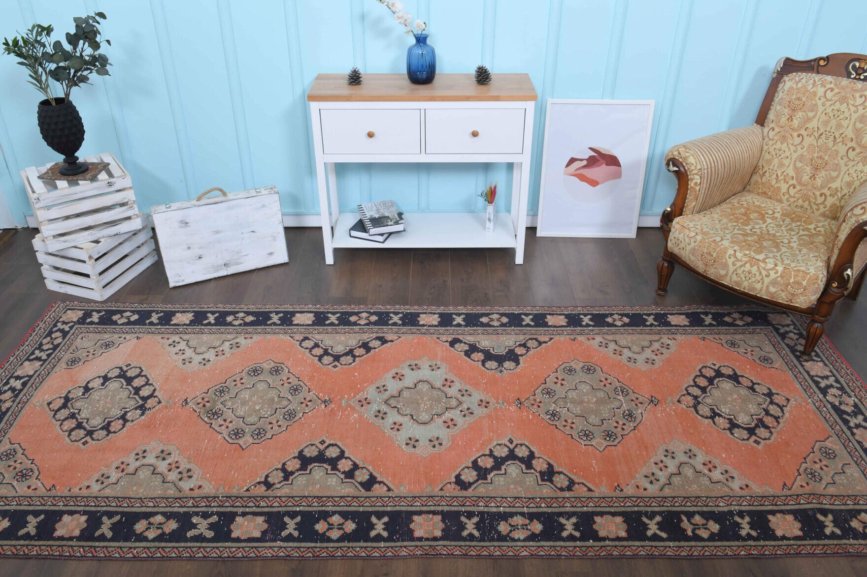 Turkish Vintage Runner Rug