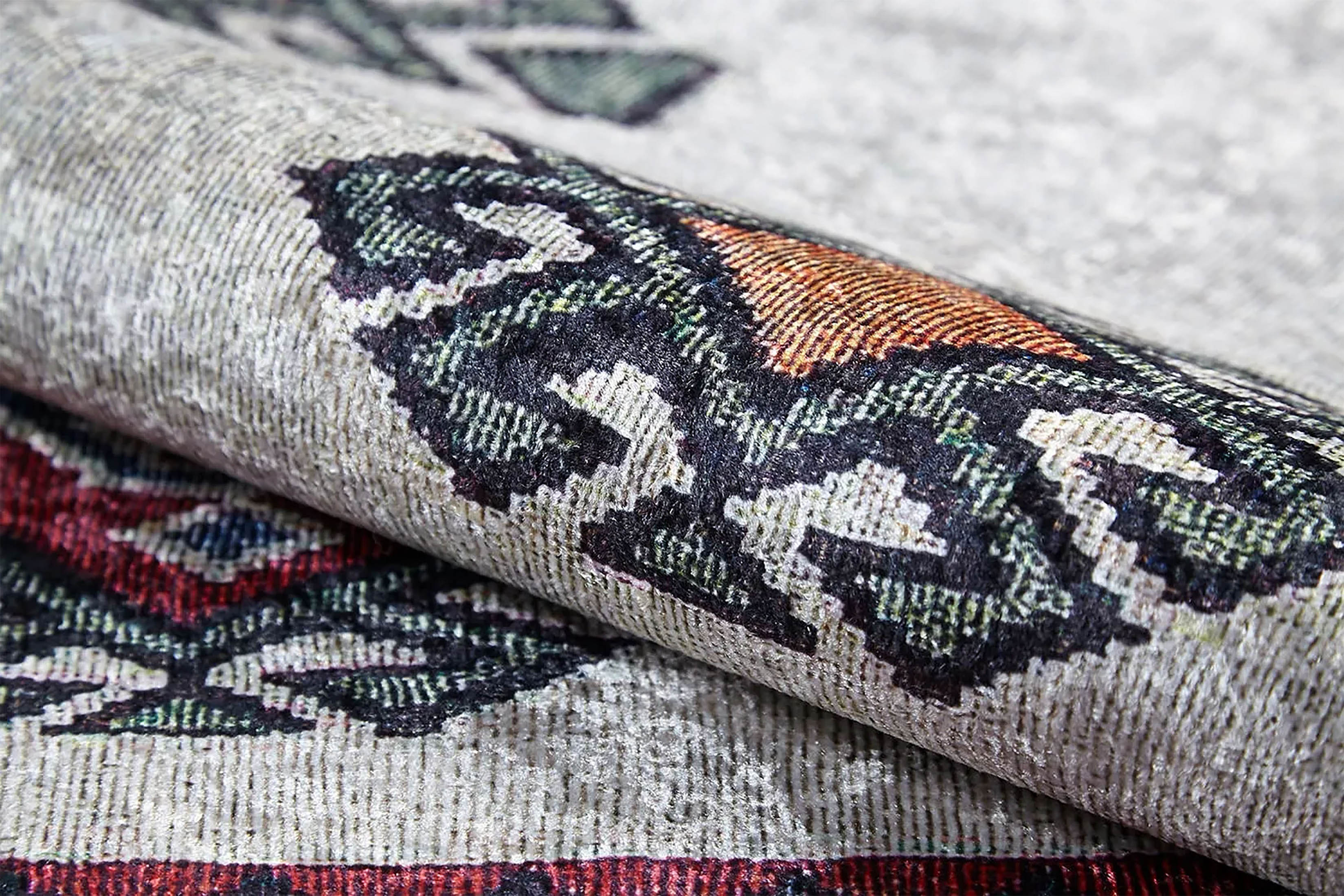 Saylor Moroccan Red Gray Kilim Rug