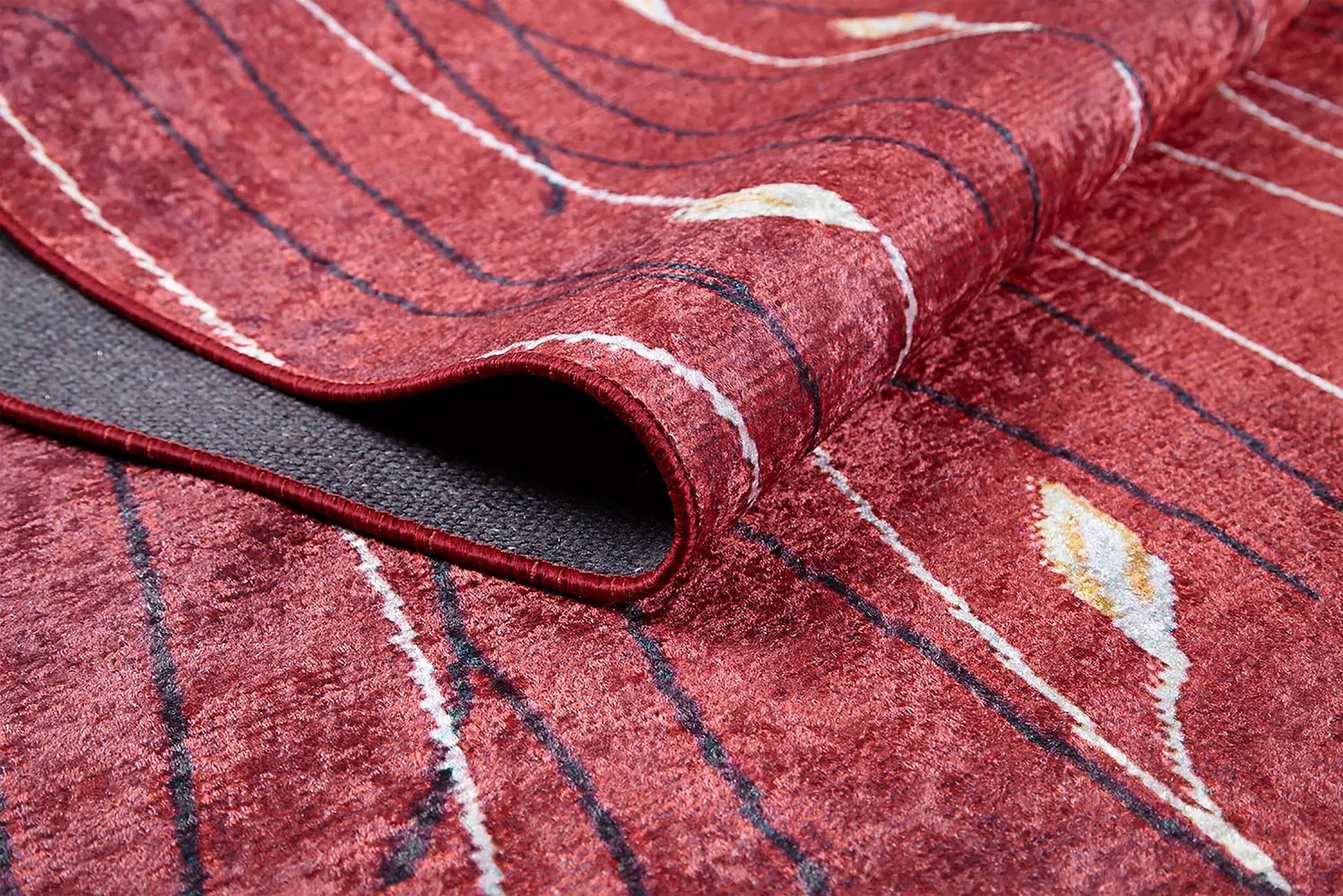 Melissa Flower Design Turkish Ethnic Kilim Red Rug