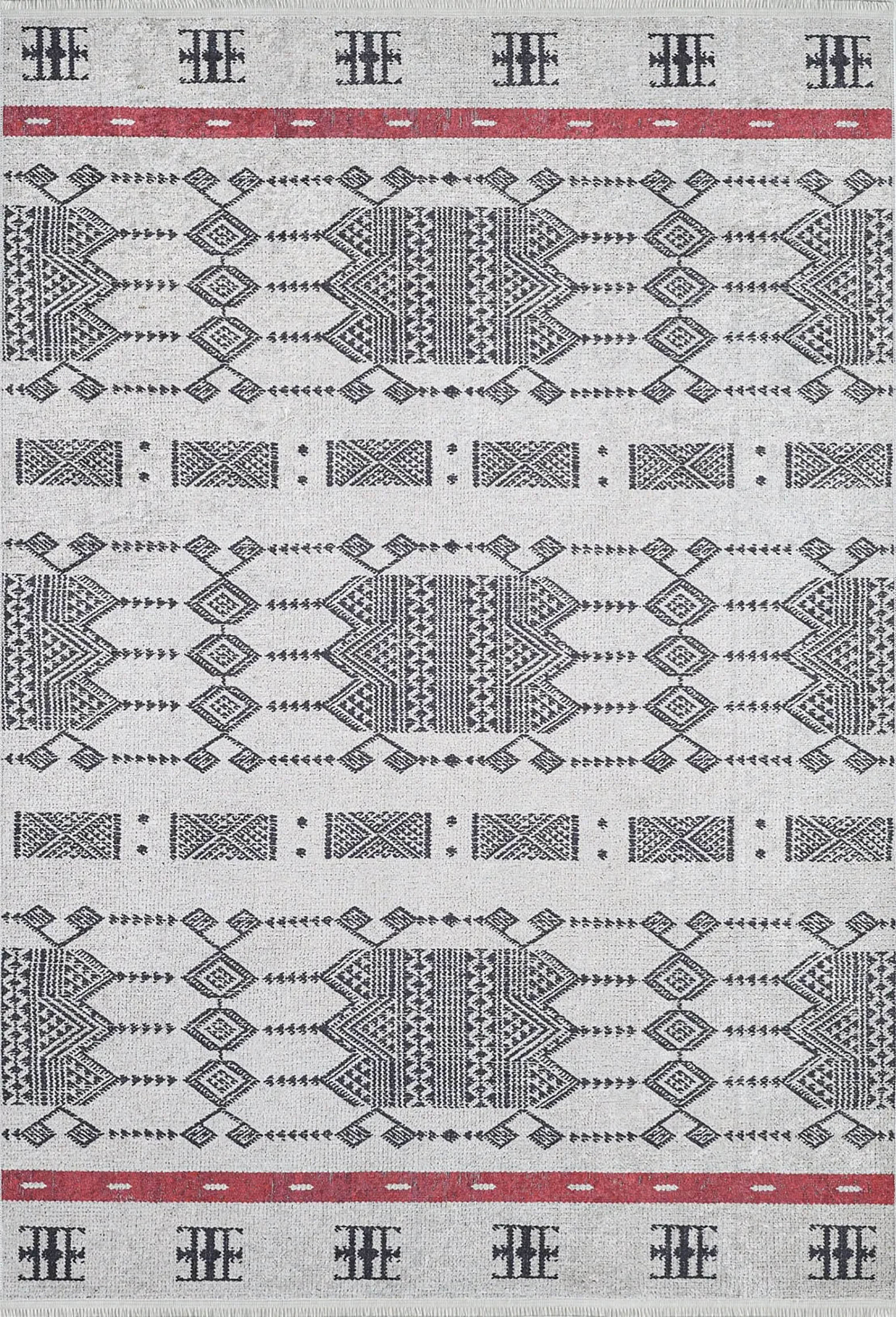 Vanessa Bohemian Geometric Farmhouse Turkish Rug