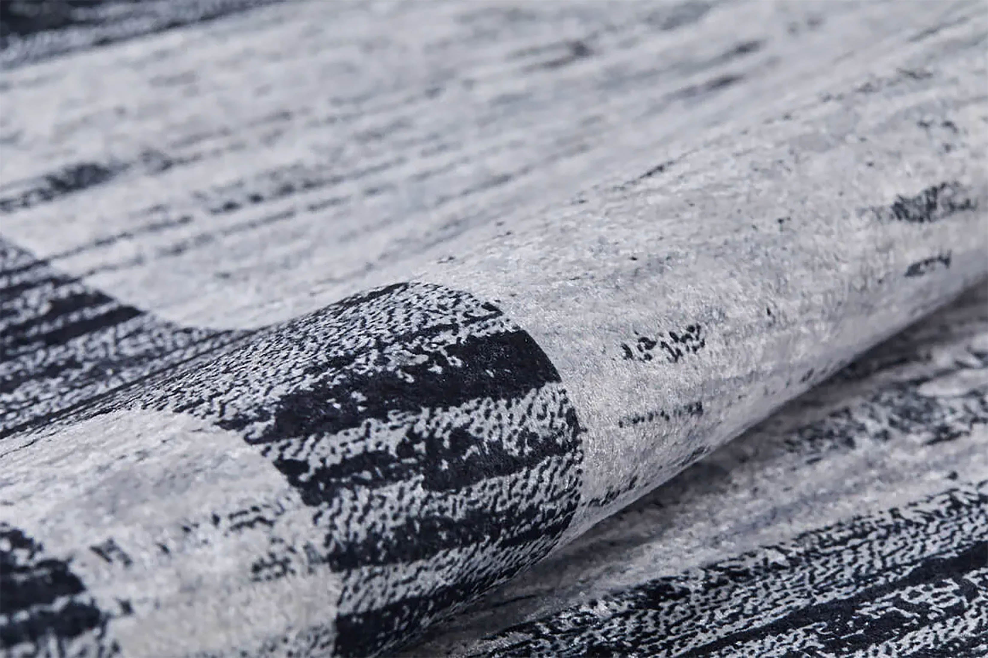 Rosalie Geometric Border Abstract Rug