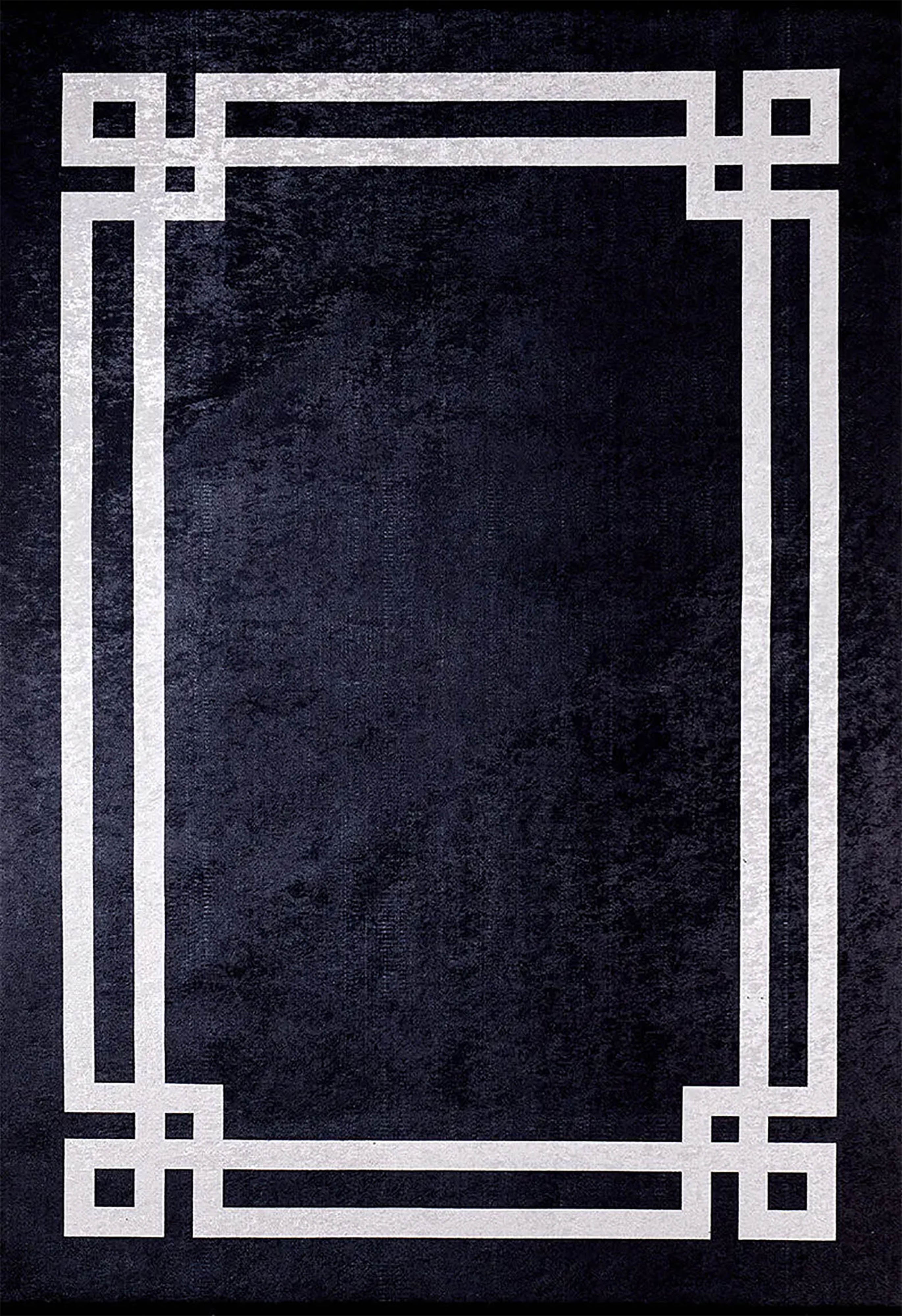 Kinsley Geometric Black Rug