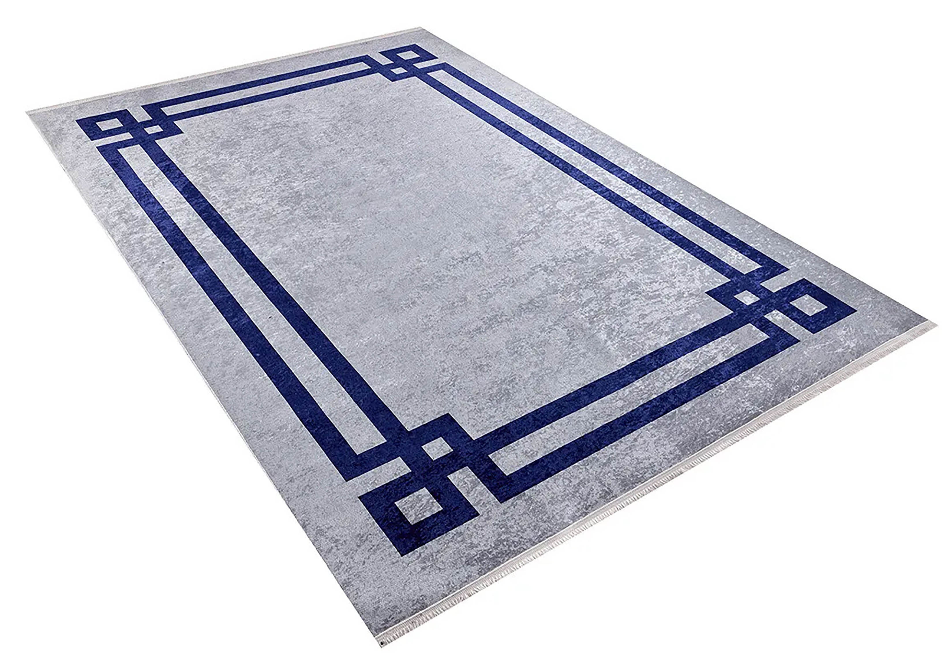 Georgia Geometric Gray Blue Rug