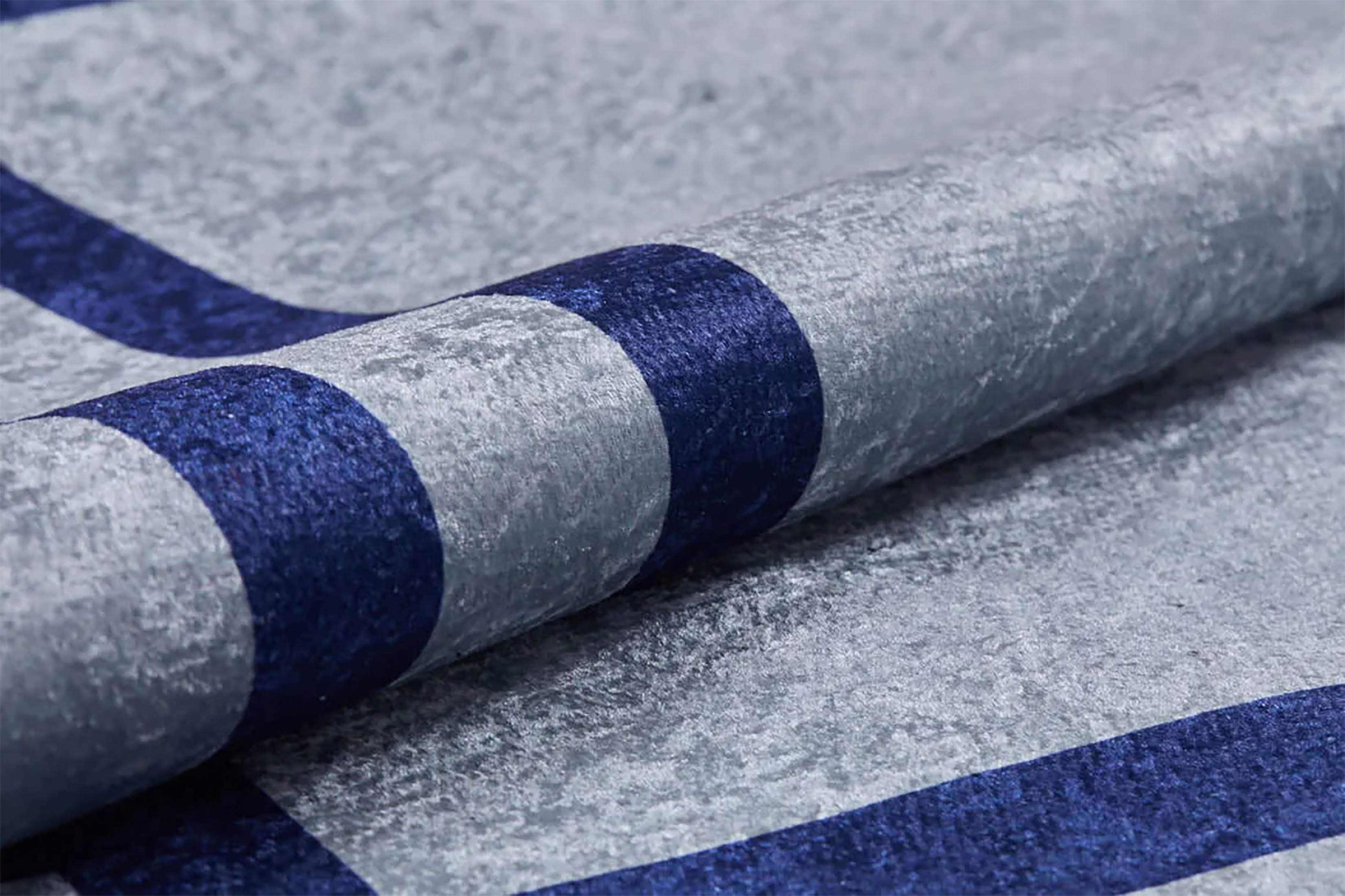 Georgia Geometric Gray Blue Rug