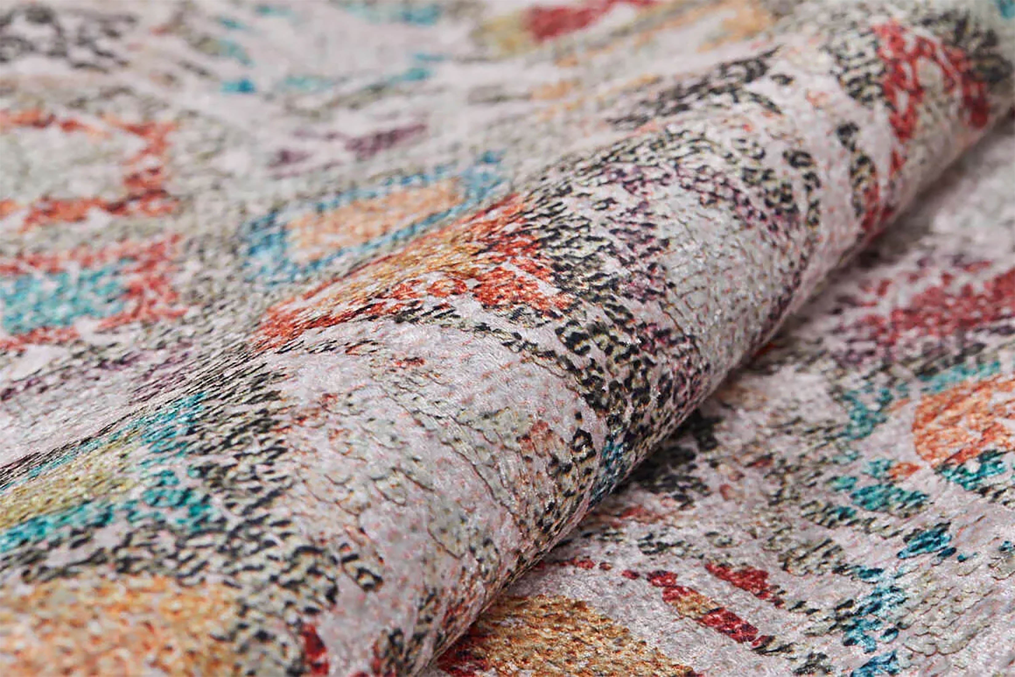 Evelyn Floral Turkish Oriental Beige Rug